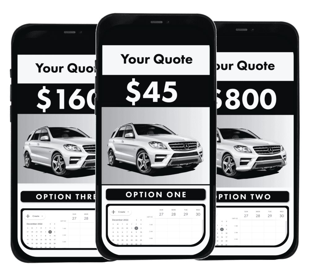 Detailing 17 A combination of quotes for different services of car detailing offered in USA